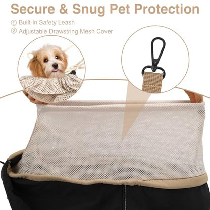 Dog Sling Carrier, Small Dog Carrier Sling for Cats & Puppies 20 lbs, Dog Carry Bag with Pockets, Light Water-Resistant Nylon, Pet Sling Carrier for Senior Pet Walks,Travel, Crowds,Home(Charcoal Gray) - color: Charcoal Gray