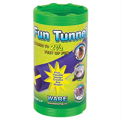 Ware Manufacturing Fun Tunnels Play Tube for Small Pets, 30 X 4 Inches - Medium - size: Medium