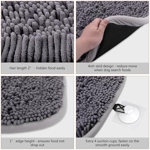 Rundik Snuffle Mat for Dogs, 20'' x 28'' Dog Sniffing Interactive Feeding Game Boredom, Puzzle Toys Encourages Natural Foraging Skills and Stress Relief Small/Medium/Large Dogs(20'' x 28'') - size: 20'' x 28''