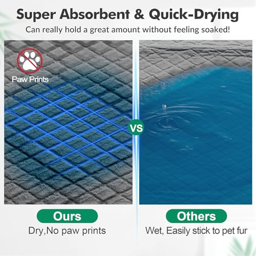 Upgraded Charcoal Puppy Pads, XXL 36’’x36’’ Pee Pads for Dogs, Super Absorbent Up to 12 Cups, Odor Control & Leak Proof Dog Training Pads for Surgery, Older,Puppy, 30 Counts - size: 36"x36" Charcoal（30counts）
