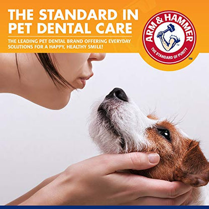 Arm & Hammer for Pets Tartar Control Dog Dental Kit, Enzymatic Toothpaste with Toothbrush and Fingerbrush, Baking Soda Formula Reduces Plaque and Tartar, Safe for Puppies, Beef Flavor, 3 Pc - 48 Pack - size: 2.5 Ounce (Pack of 48)