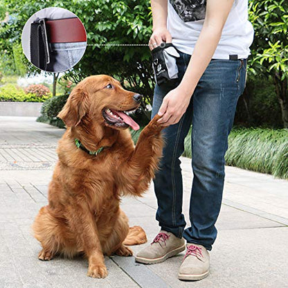 AMZNOVA Dog Treat Bag Treatnow Dog Treat Pouch, Training Pouch with Waist Belt & Clicker for Training & Walking, Waist Clip On Snack Fanny Pack for Pet, 3Cups, Black - color: Black