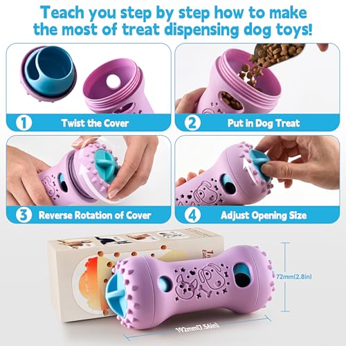 PETSTA Dog Puzzle Toys & Treat Dispensing Dog Enrichment Toys