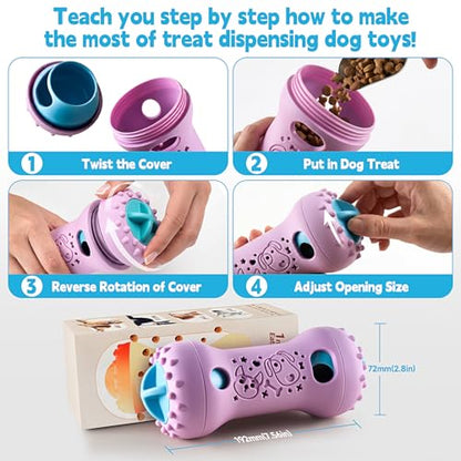 PETSTA Dog Puzzle Toys & Treat Dispensing Dog Enrichment Toys