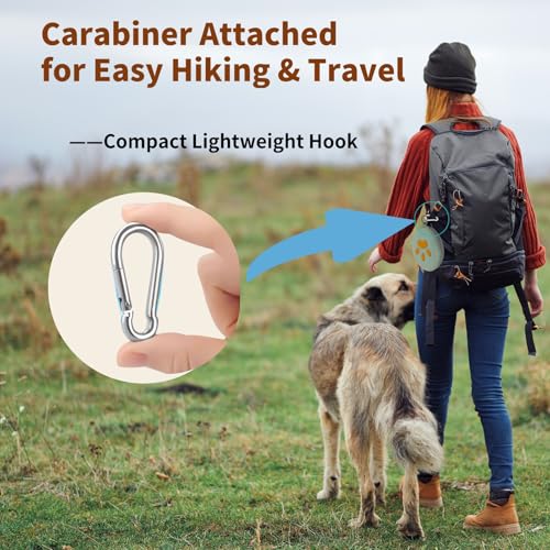 Collapsible Dog Bowl 2-in-1 Travel Portable Silicone Carabiner,Green | food & water use, folds flat, compact storage, camping, hiking, everyday walks, carabiner clip included - color: A-Green