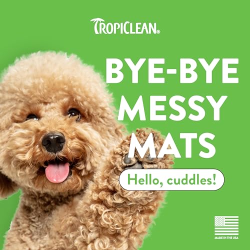 TropiClean Sweet Pea Cat & Dog Detangler Spray Dematting | Dog Conditioner Spray Derived from Natural Ingredients | Made in the USA | 1 Gallon - size: 1 Gallon
