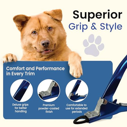 Resco Candy Series Dog Nail Clippers for Large Dogs – USA-Made Professional Guillotine Pet Nail Trimmer with Replaceable Blade System - color: Candy Blue, size: Large
