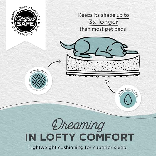 Best Friends by Sheri Patterned Lux Faux Fur Calming Donut Dog Bed, Gray, Small, 23x23 - color: Patterned Lux Grey, style: Small