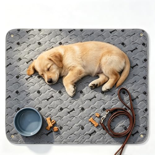 Washable Pee Pad Dog,Waterproof Puppy Training Mat, Reusable Pet Bed Pad | Heavy Absorbency 100%Waterproof Breathable Non-Slip Machine Wash Over 200 times 72×72 Pet Cage&Bed - size: 72×72 Inch(Pack of 1)