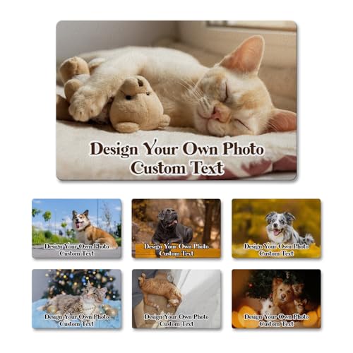 Personalized Dog Food Mat for Floor Waterproof, Custom Pet Feeding Mat with Name and Photo, Super Absorbent Dog Bowl Mat for Food and Water, Non-Slip Rubber Backing Pet Placemat for Cat Puppy - color: Color7