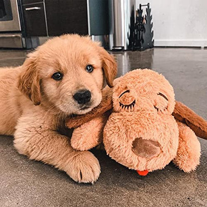 SmartPetLove Original Snuggle Puppy Essentials Starter Kit - Heartbeat Puppy for Dogs - Calming Aid with 3 Heat Packs, Puppy Teething Toy, Dog Chew Toy and Dog Blanket - color: Neutral