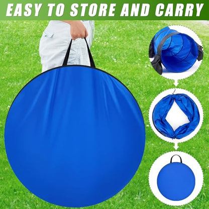 28 in 18 Foot Blue Extra Large Dog Agility Tunnel with Sandbags Dogs Agility Training Equipment Tunnel with 4 Pack Sandbags Carry Bag and 4 Ground Spikes for All Medium and Large Dogs - color: Blue, size: 28in X 18 ft