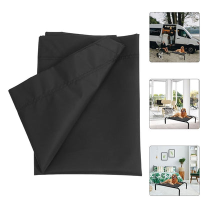 POPETPOP Elevated Dog Bed Replacement Cover Breathable Mesh Dog Cot Cover Pet Camp Bed Indoor Outdoor - size: 90.00X69.00X0.80CM