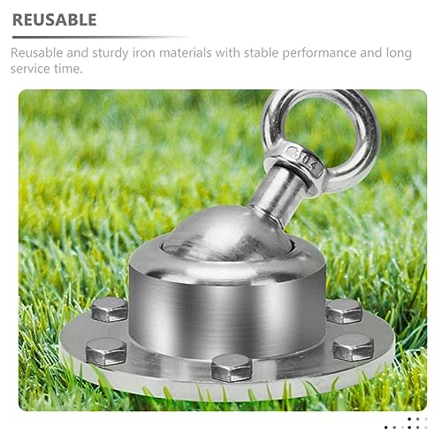 Happyyami 360-Degree Rotating Heavy Duty Tie Out Stake for Dogs and Cats Rust-Resistant Ground Anchor 10m Leash for Outdoor Use Portable Design