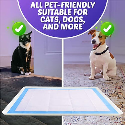 TidyFriend Reusable Silicone Dog Training Tray for 27.5” x 44” Pads, Washable Puppy Potty Station, No-Spill Heavy Duty Pee Pad Holder for Dogs - Easy to Clean & Travel Friendly (White) - color: White