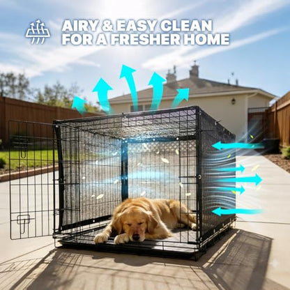 ColourTree 4' x 5' Black Dog Kennel Shade Cover, 90% UV Block Shade Cloth, Mesh Tarp with Grommets for Dog Playpen, Dog Pen, Dog Run, Dog Crate, Fence Privacy Screen (We Make Custom Size) - color: Black, size: 0 4' x 0 5'