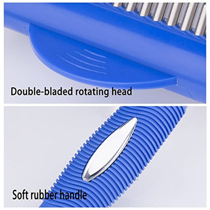 The Desheddinator - Versatile Grooming Tool: Undercoat Rake for Dogs, Cats, and Horses, Deshedding Brush and Comb for Pet Grooming