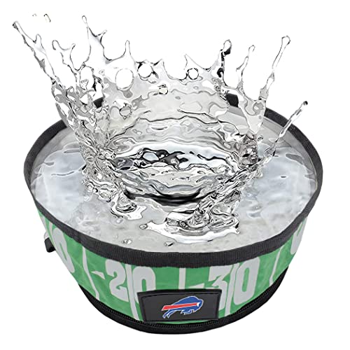 Pets First NFL Collapsible Pet Bowl - color: Buffalo Bills, style: 1 Pack