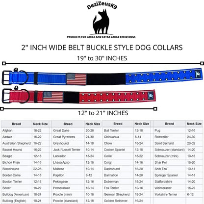 Tactical Dog Collar 2 Inch Wide Heavy Duty with Metal 2-Pin Belt Buckle for Medium, Large & XL Dogs, Thick Military-Style K9 Collar, Reflective, with Name Plate Area, USA Flag Patch, Strong & Durable - color: DESERT TAN, size: 20-28 inches