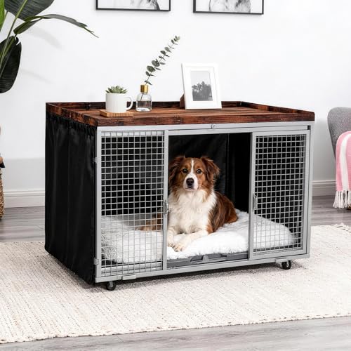 Dog Crate Topper Covers Plastic Foldable High Side Lip Dog Kennel Countertop Table Top(42" x 28") - size: 42" x 28"