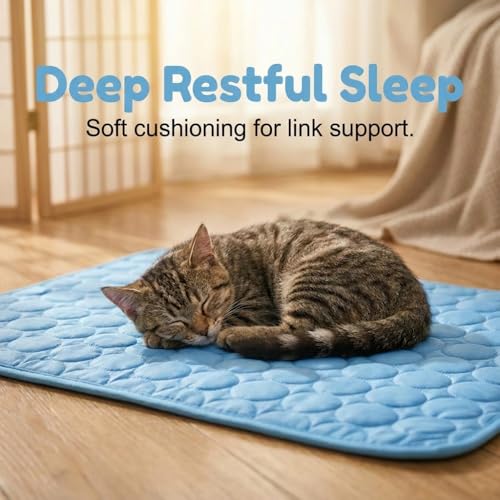 Dog Cooling Mat, 2026 Upgraded Pet Ice Silk Mat, Pet Cooling Mat Ice Silk Coolings Mats for Dogs & Cats, with Non-Slip & Foldable Summer Reusable Pets Cool Mats (Coffee, XL-39×30") - color: Coffee, size: XL-39"×30"