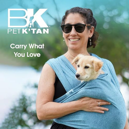 Pet K’tan Anti Anxiety Wearable Cat & Dog Carrier – Hands-Free Front Facing Adjustable Pet Cuddler Sling for Small to Medium Pets & Puppies up to 20 lbs | Pawquamarine | X-Small - size: X-Small (2-4)