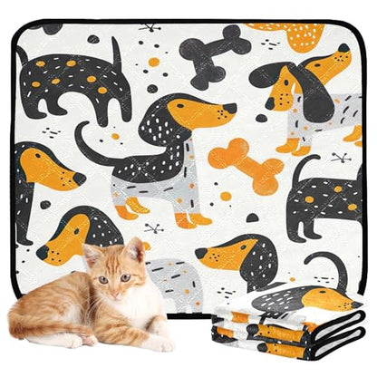Qilmy Dog Pet Mat, Waterproof Reusable Dog Training Pad Anti-Slip Pet Creat Pad for Small Medium Large Dogs and Cats
