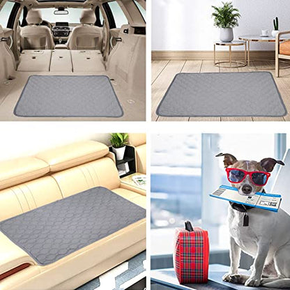 Washable Reusable Dog Pee Pads 20”x 28”,Waterproof Non-Slip Potty Training Pads for Dogs and Cats Puppy,Fast Drying Travel Pet Pee Pads，Leak-Proof Cat Potty Pads - size: 20” x 28”