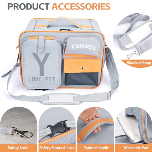 Backpacks for Pets Backpack Carrier for Cat and Small Dogs, Ventilated Dog Backpack Carrier | Airline Approved Cat Carrier | Cat Bag for Hiking Travel Camping Outdoor Use