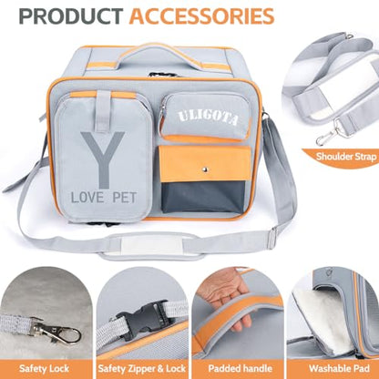 Backpacks for Pets Backpack Carrier for Cat and Small Dogs, Ventilated Dog Backpack Carrier | Airline Approved Cat Carrier | Cat Bag for Hiking Travel Camping Outdoor Use