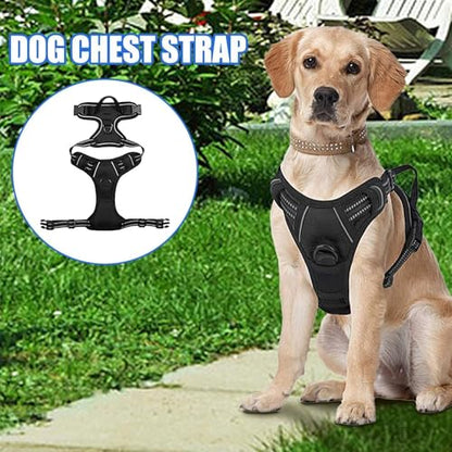 Escape Proof Dog Harness - Adjustable Soft Padded Dog Vest | Adjustable Soft Padded Vest No-Choke Pet Harness, Easy Control Heavy Duty Reflective for Small Medium Dogs