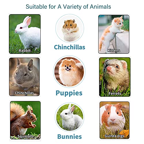 Pet Dog Cat Hanging Automatic Feeders Drinking Bowls, Auto Gravity Rabbits Feeder Water Set, Cage Pet Feeding Bowls Dispenser for Cats Dogs Puppy, Rabbit Hamsters Chinchilla Hedgehog (White-Water) - color: White-water