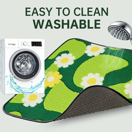Qeils Reusable Puppy Pads for Small Dogs, Washable Pee Pads with Non-Slip , Absorbent Leakproof Mat for Crates, Playpens, Pet Beds & Whelping, Indoor Potty Training Grass Green, 16"x30", 2 Pack - size: 16"x30"(Pack of 2)