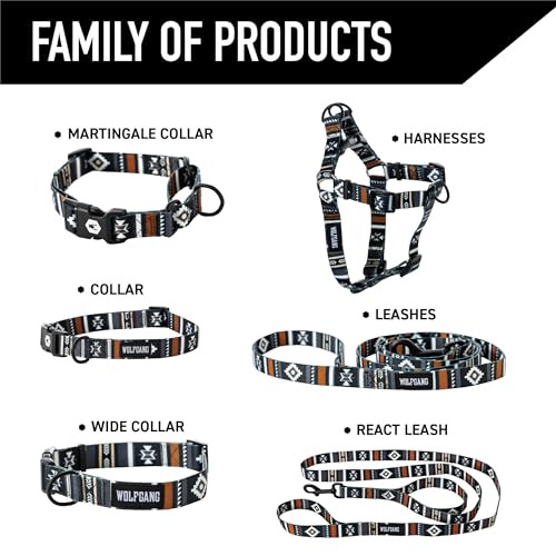 Wolfgang Heavy Duty, Adjustable Dog Collar with Quick Release Nylon Buckle for Walking & Training, NewMoon Print, Small - color: NewMoon Print, size: Small (5/8 Inch x 8-12 Inch)