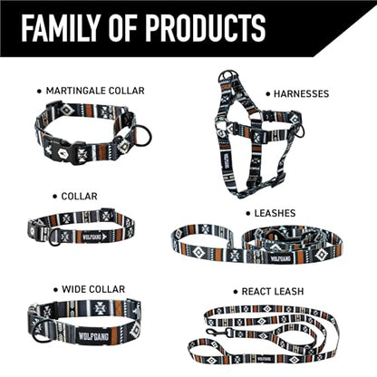 Wolfgang Heavy Duty, Adjustable Dog Collar with Quick Release Nylon Buckle for Walking & Training, NewMoon Print, Small - color: NewMoon Print, size: Small (5/8 Inch x 8-12 Inch)