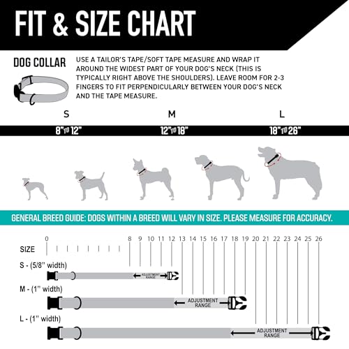 Wolfgang Heavy Duty, Adjustable Dog Collar with Quick Release Nylon Buckle for Walking & Training, CutBow Print, Small - color: CutBow Print, size: Small (5/8 Inch x 8-12 Inch)