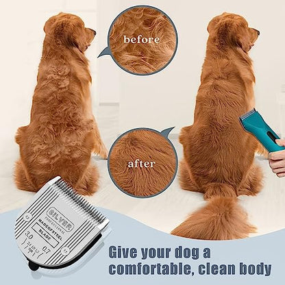 [3 Pack] 5 in 1 Replacement Blades Compatible with Wahl Bravura Clipper Chromado，Creativa，Figura Dog Clippers for Dogs Grooming (Silver) - color: Gold-3
