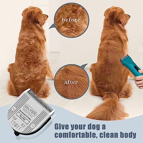 [1 Pack] 5 in 1 Replacement Blades Compatible with Wahl Arco, Bravura, Chromado, Creativa, Figura, Motion & Super Groom，Figura， Dog Clippers for Dogs Grooming (Silver) - color: Silver-1