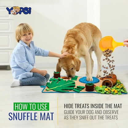 Snuffle Mat for Dogs Large Breed 39.4''x23.6''- Interactive Dog Toys for Boredom - Sniff mat - Mental Stimulation - Enrichment Toys