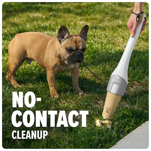 Dirt Devil Dogwalker Pet Waste Vacuum, Portable Handheld Vacuum, No-Contact Poop Scooper for Dogs, Ideal for Dogs up to 50 Pounds, Dog Poop Scooper for Yard Cleanup and Walks