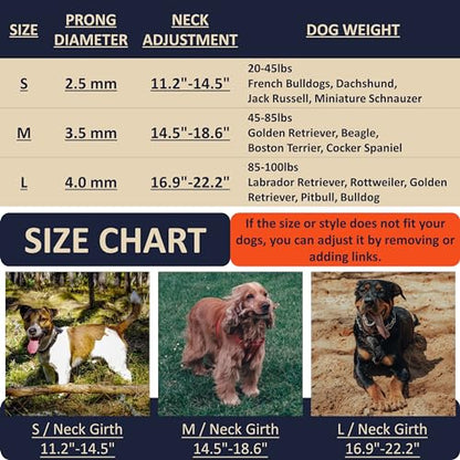 DEYACE Quick Release Dog Training Collar Adjustable Stainless Steel Collar for Small Medium Large Dog (Teal, XL Neck Girth 16.9"-22.2") - color: Teal, size: XL Neck Girth 16.9"-22.2"