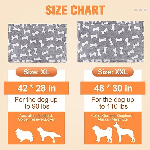 BEAUTYZOO Dog Bed Crate Pad 42 x 28 inch, Washable Dog Crate Mat for X-Large Sized Dogs, Anti-Slip Pet Crate Bed Kennel Pad, Durable Cozy Puppy Sleeping Mat Rectangle Mattress, Bone - color: Bone, size: 42.0"L x 28.0"W x 1.1"Th
