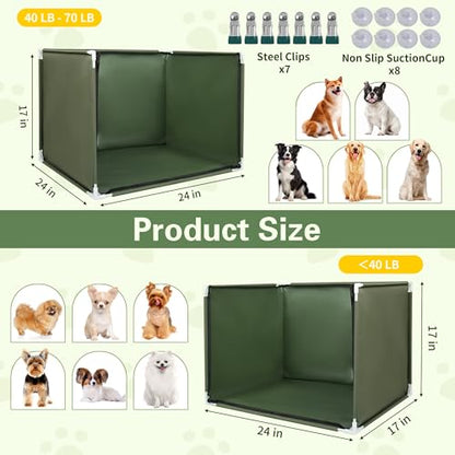 Dog Pee Pad Holder with High Walls,Waterproof Puppy Litter Box,Foldable Indoor Dog Potty,No Spill Pet Toilet for Small/Medium Puppy, Easy Clean,Army Green (24"x17.7"x17.7") - size: 24"x17.7"x17.7"