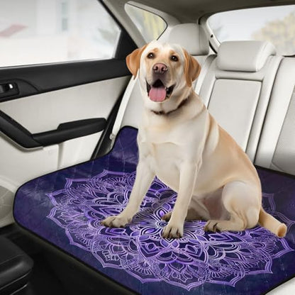 Qilmy Mandala Pet Mat, Waterproof Reusable Dog Training Pad Anti-Slip Pet Creat Pad for Small Medium Large Dogs and Cats - size: Medium+Large