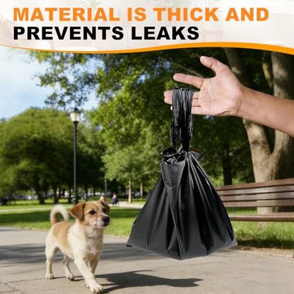 100 Count Dog Poop Bags Compatible with Arm & Hammer Pooper Scoopers, Thickened Pet Waste Bags with Easy-Tie Handles, Leak-Proof for Swivel Bin & Rake（Only Bags）
