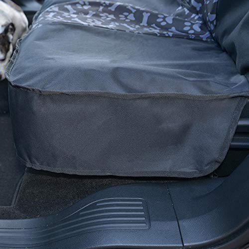 Warner Bros Scooby Doo Rear Back Seat Bench Pet Seat Cover for Cars SUVs Trucks Sedans, Waterproof Heavy Duty Durable Universal Fit Automotive Protection for Dogs Puppy Cats Travel Companions Washable - color: Black Rear