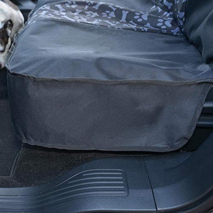 Warner Bros Scooby Doo Rear Back Seat Bench Pet Seat Cover for Cars SUVs Trucks Sedans, Waterproof Heavy Duty Durable Universal Fit Automotive Protection for Dogs Puppy Cats Travel Companions Washable - color: Black Rear