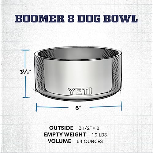 YETI Boomer 8, Stainless Steel, Non-Slip Dog Bowl, Holds 64 Ounces - color: Cosmic Lilac