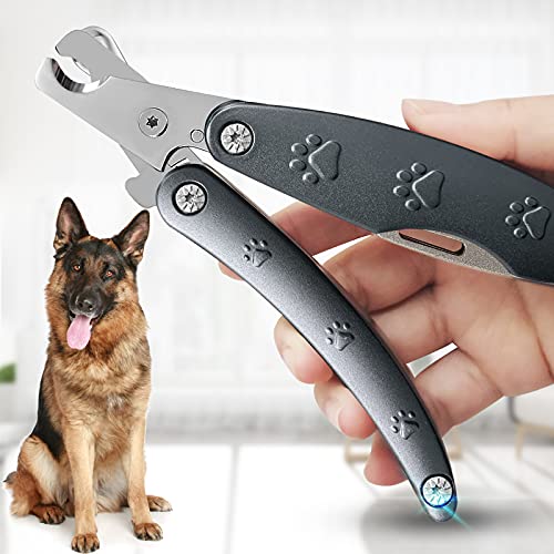 Heavy Duty Dog Nail Clipper for Large Dog Thick Nail, 3in1 Professional Dog Nail Trimmer Sharp Blade