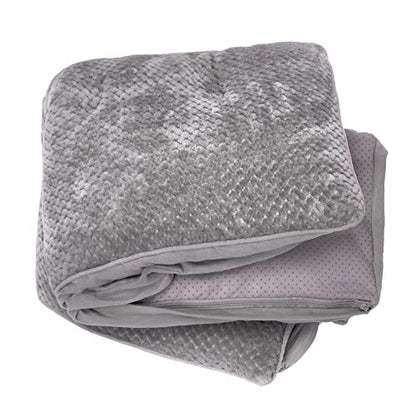 Furhaven Replacement Dog Bed Cover Minky Plush & Suede Pillow Top Mattress, Machine Washable - Titanium Gray, Medium - color: Pillow Top - Minky Plush & Suede (Titanium Gray), size: Medium